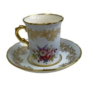 Vintage Hammersley & Co Cup & Saucer Pale Blue Bone China England Teacup Set